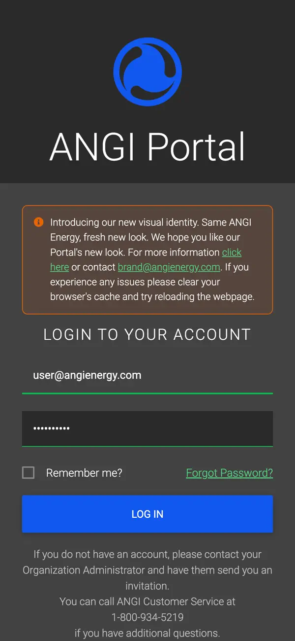 Screenshot #1 pour ANGI CNG Portal
