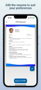 Resume Builder CV App screenshot #6 for iPhone