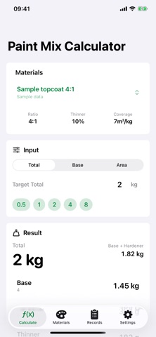 Paint Mix Calculator Pro Screenshot 1 of 4