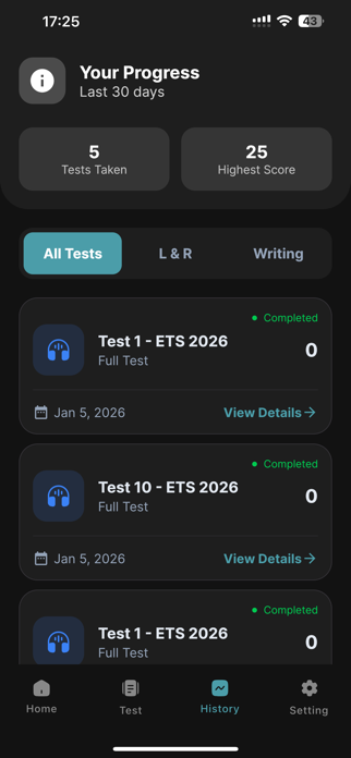 TOEIC L&R Test Screenshot 4 of 7