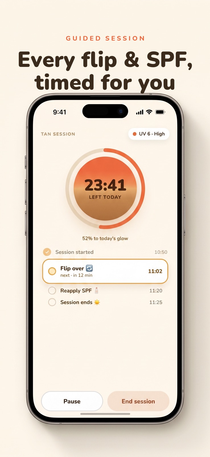 Bask: Tan Tracker & UV Index iphone screenshot 2