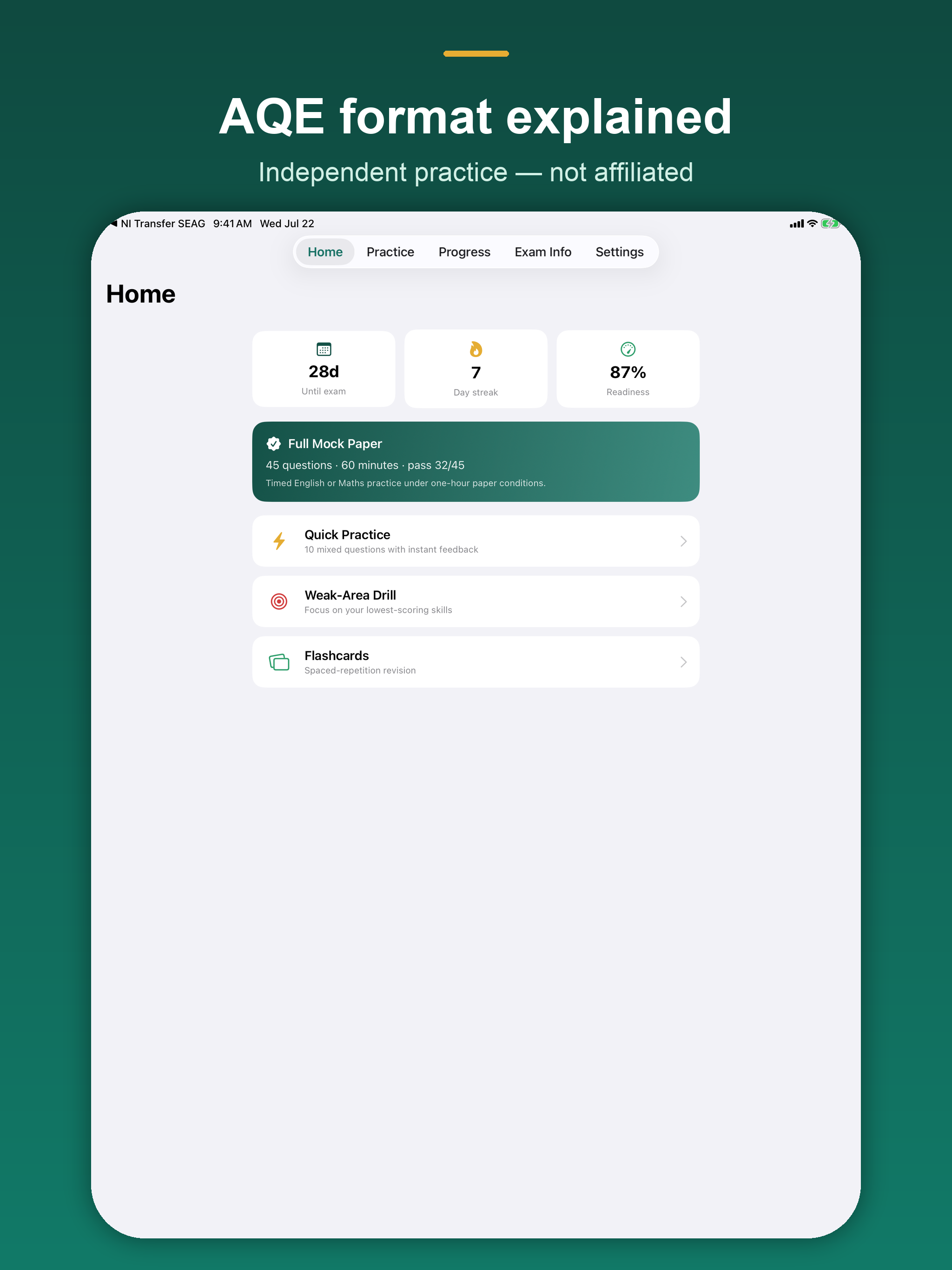 NI Transfer Test Prep screenshot 12
