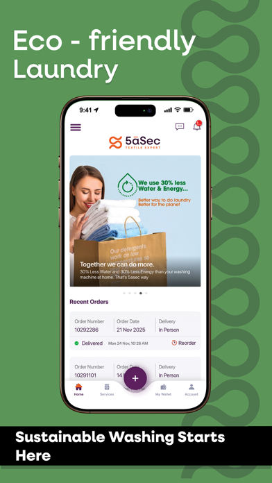 5asec Laundry & Dry Cleaning iPhone screenshot 4 - Lifestyle app