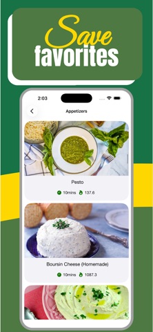 Healthy Vegetarian Recipes iPhone screenshot