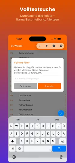 Screenshot von Dr.Watson auf dem iPhone 5