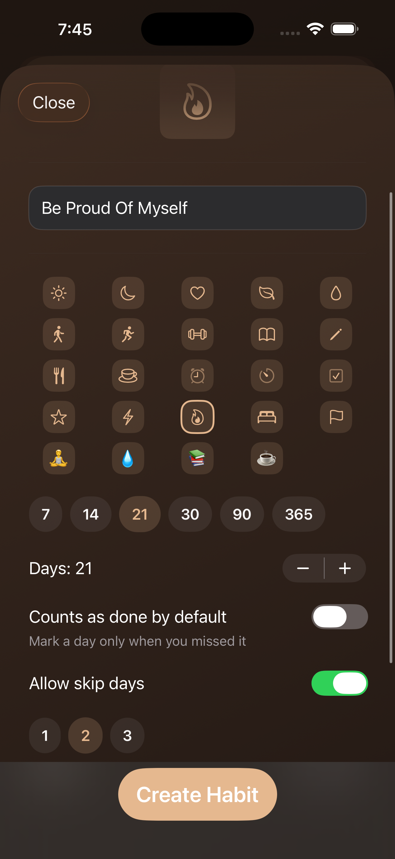 TwentyOne: Habit Tracker screenshot 4