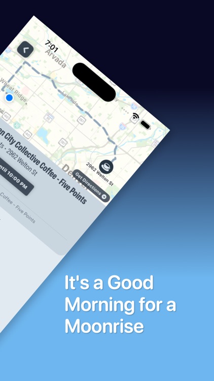 Moonrise: Order local coffee