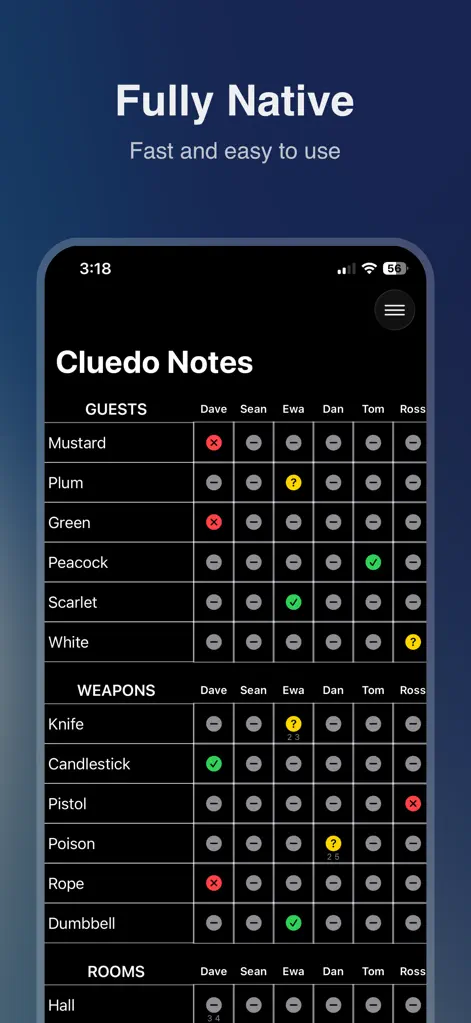 Cluedo Notes - Games App | MWM