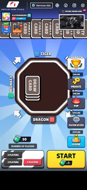 Party Color Card Game Online screenshot 1