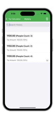 Tap Tip Calculator-Bill points screenshot