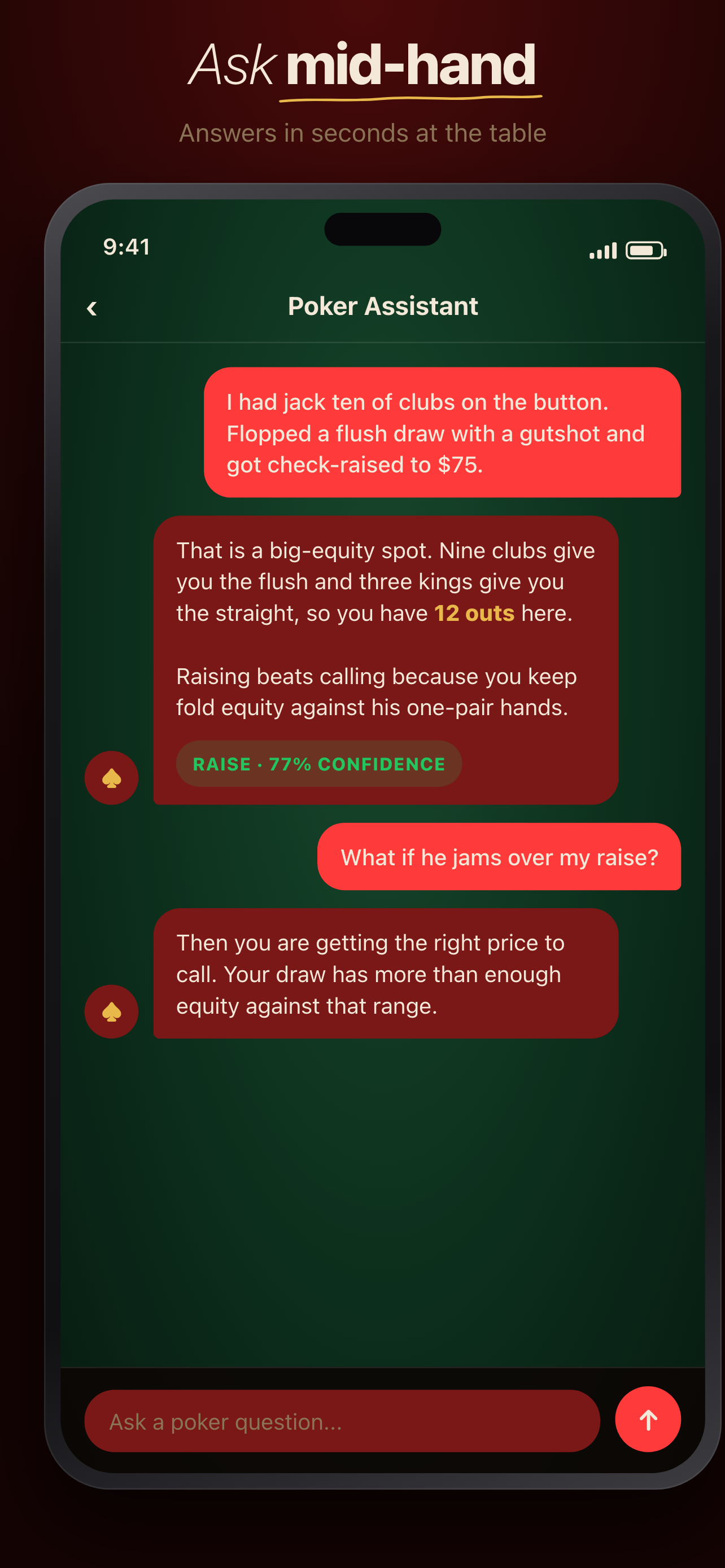 Poker Hands Coach: AI Trainer screenshot 3