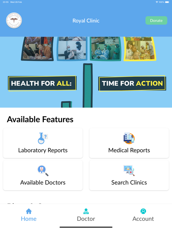 Royal Clinic iPad screenshot 3 - Medical app