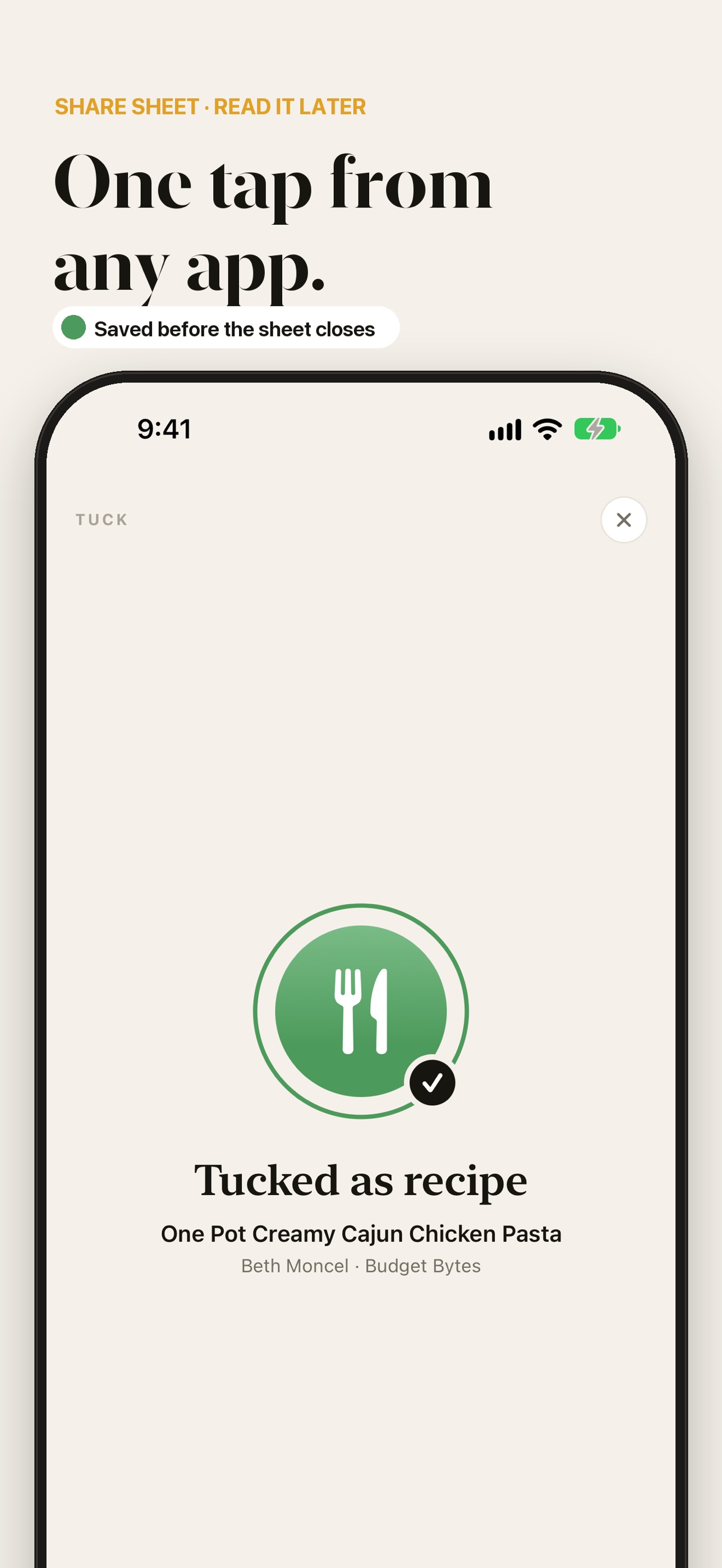 Screenshot 2 of Tuck: Save Anything
