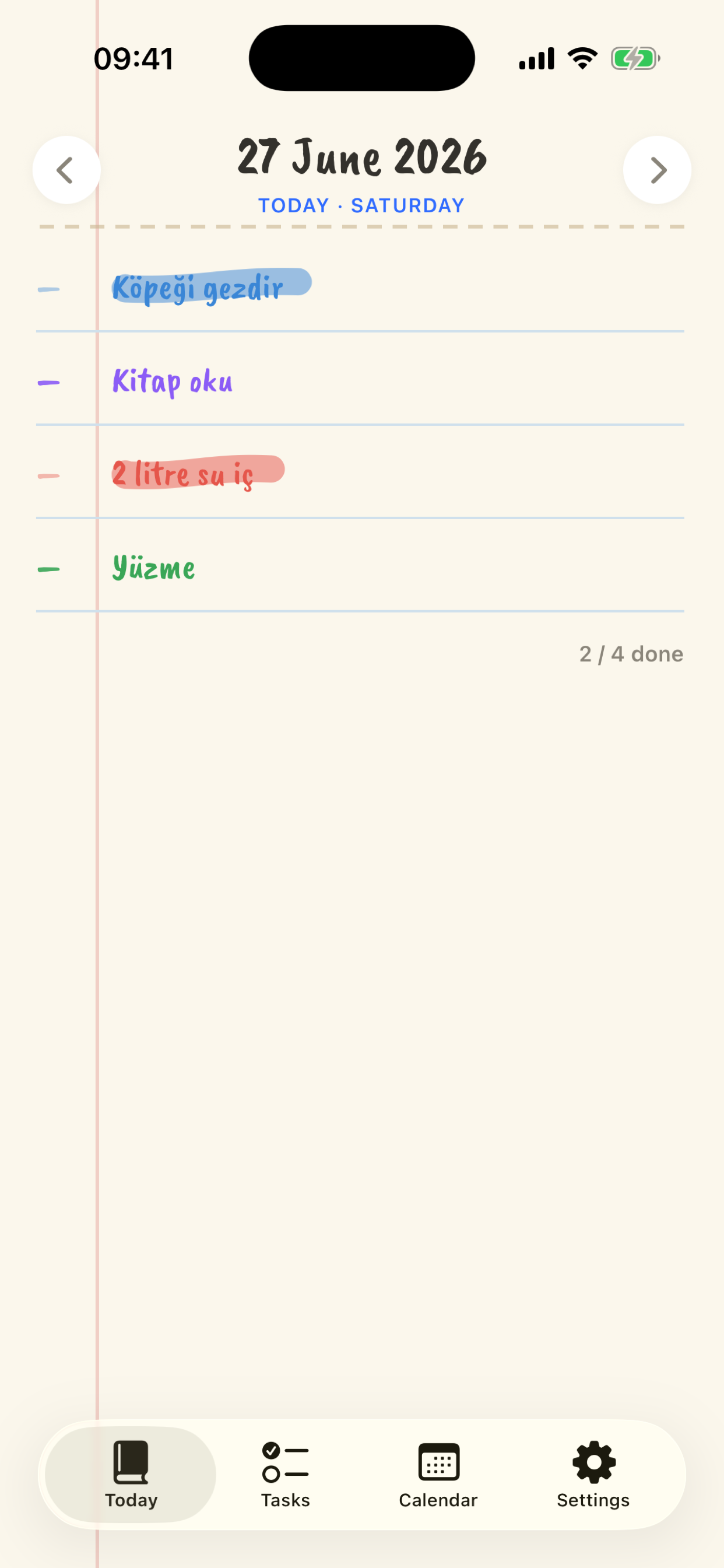 Habit Notebook screenshot 2