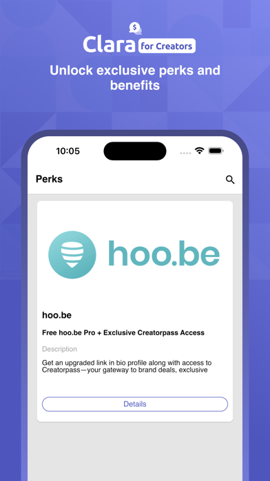 Clara for Creators iPhone screenshot 3 - Lifestyle app