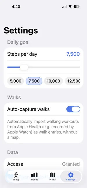 StepRight screenshot 2