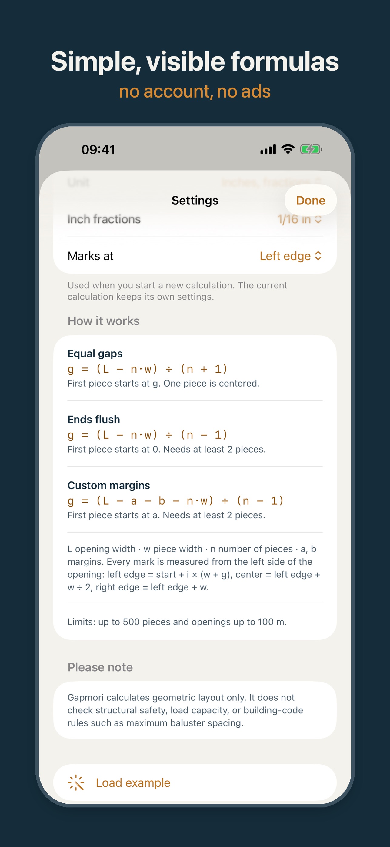 Screenshot 6 of Gapmori: Spacing Calculator