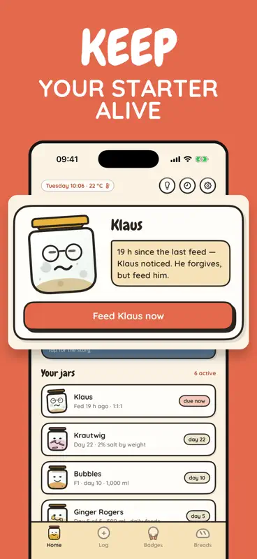 Sourdough Tracker: Fermento screenshot 1 of 10