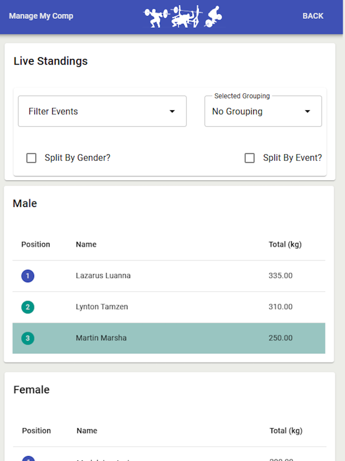 Manage My Comp Multiscreen