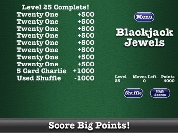Blackjack Jewels™ iPad screenshot