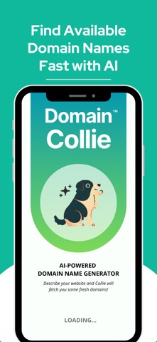 AI Domain Name Generator iPhone screenshot