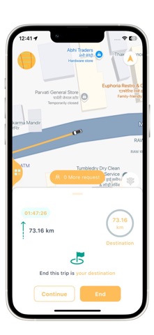 GoRyde Driver app screenshot