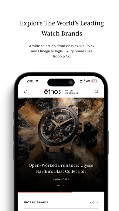 Ethos Watches Screenshot