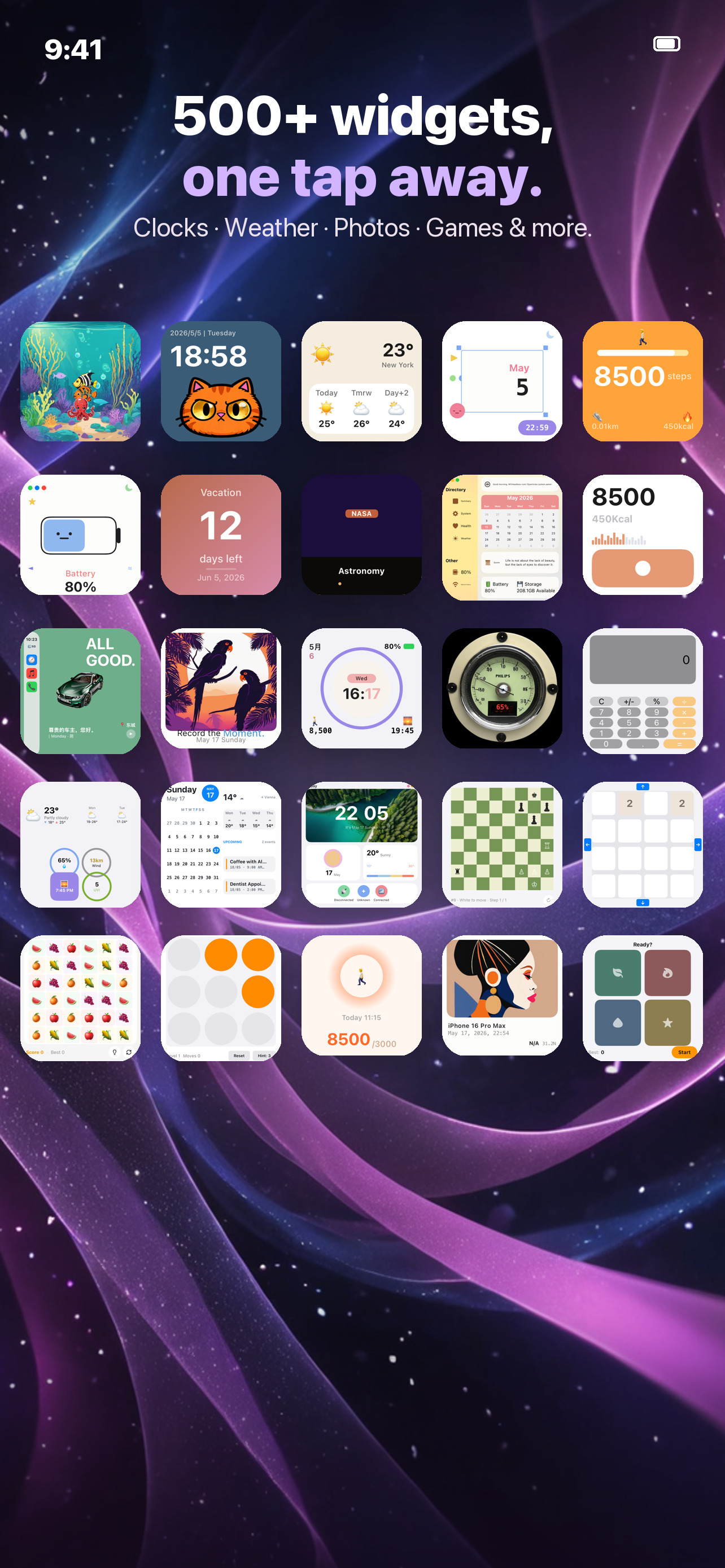 WidgetCraft: Games & Themes screenshot 5