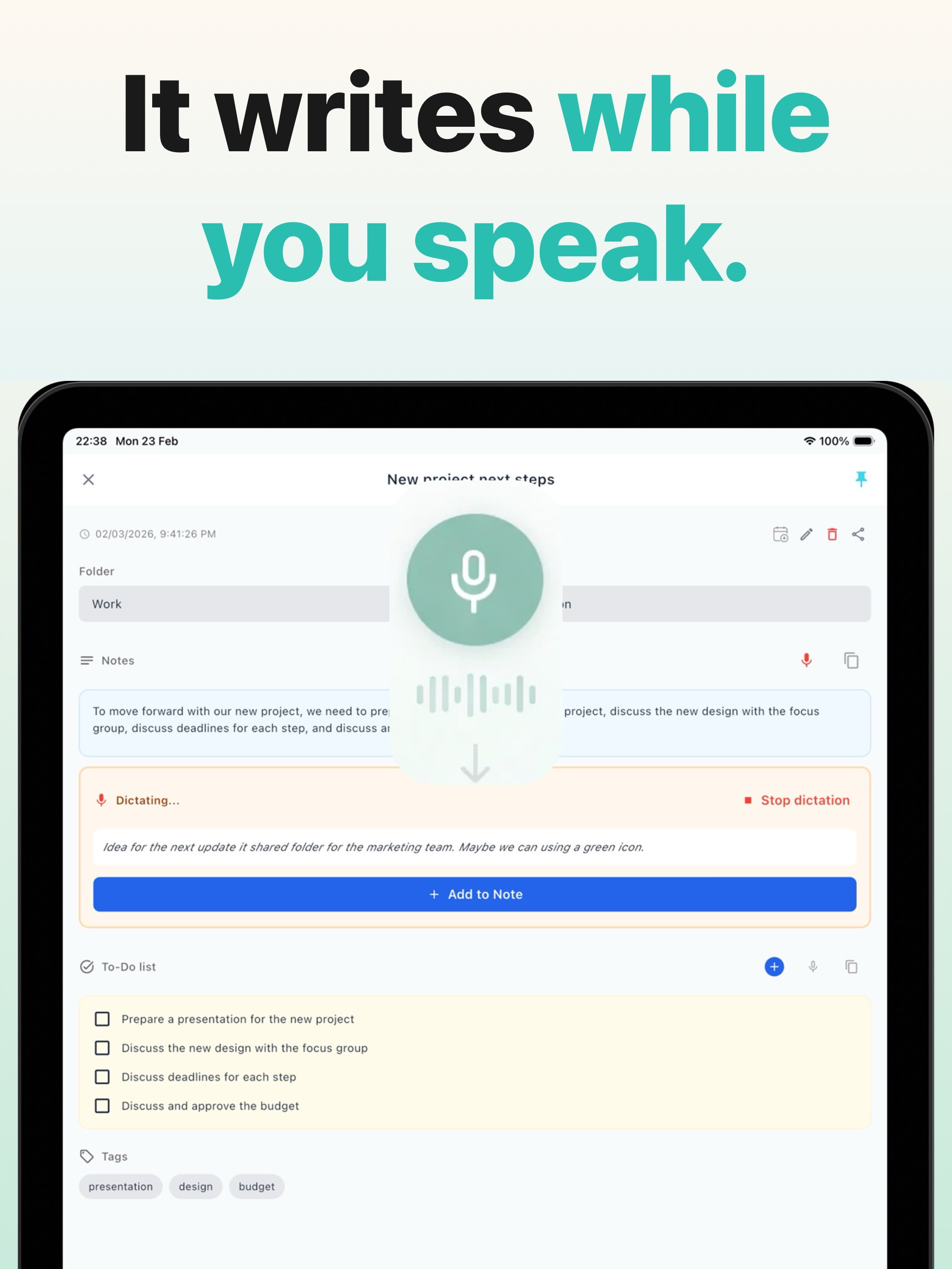 Voice Notes & Memos – Habla AI