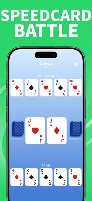 Speed: 1 or 2 Player Card Game screenshot 1