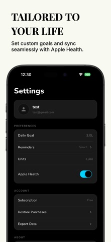 HydroSip: Daily Water Tracker Screenshot 5 of 7