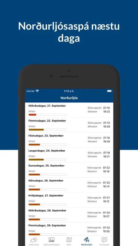 Veður - Íslensk veðurspá screenshot 5 of 6