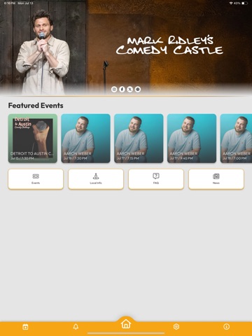 Mark Ridley's Comedy Castle iPad screenshot