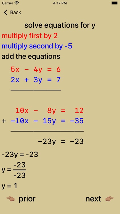Simultaneous Linear Equations screenshot-3