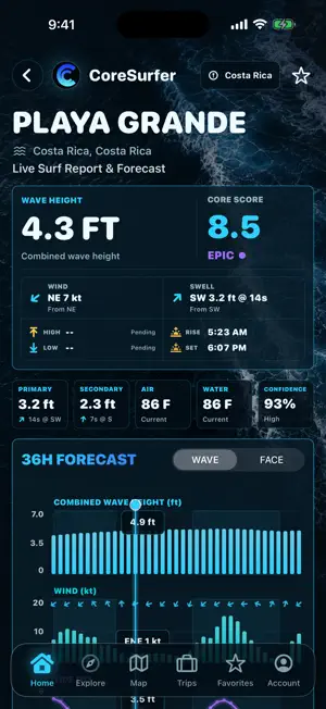 CoreSurfer Surf Reports screenshot 4