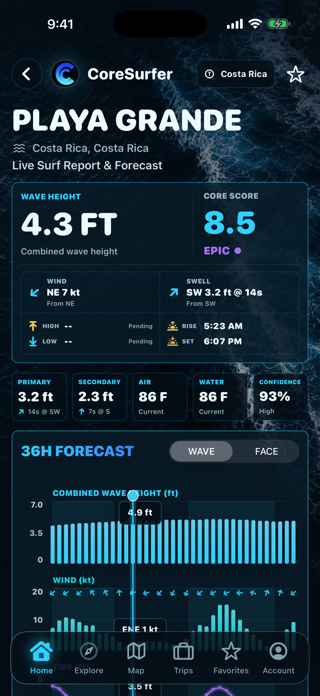 CoreSurfer Surf Reports Screenshot 4 of 8