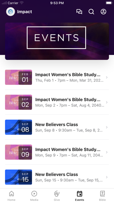 Impact Church MD Screenshot