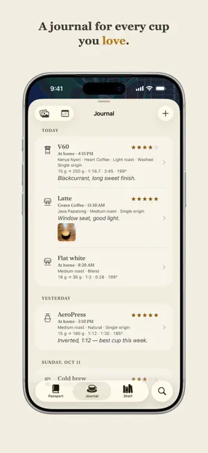 Bloom: Coffee Journal screenshot 1