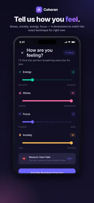 Coheran: Breathing & SOS Calm screenshot 4