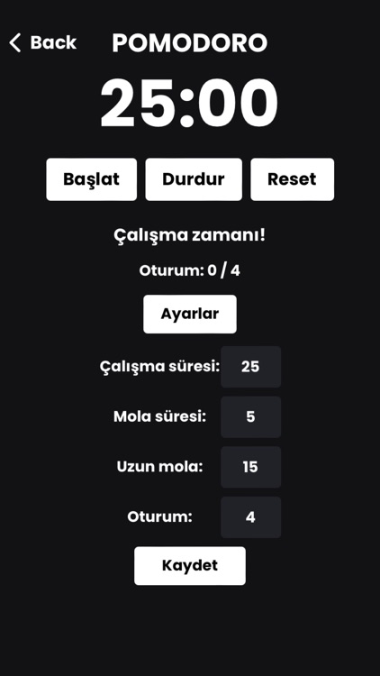 YKS Sayacı - Pomodoro screenshot-4