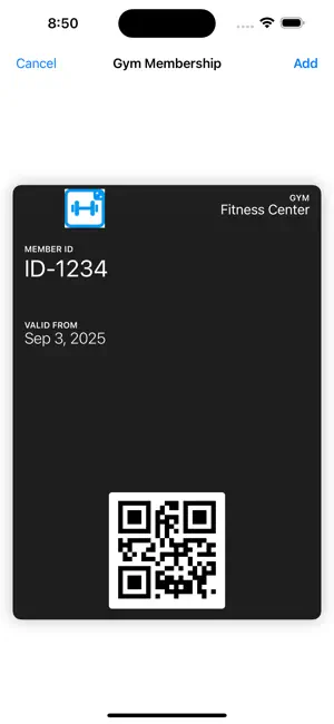 GymCard screenshot 2
