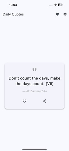 A Daily Quote iPhone screenshot