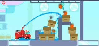 Dinosaur Fire Truck Games kids iPhone screenshot