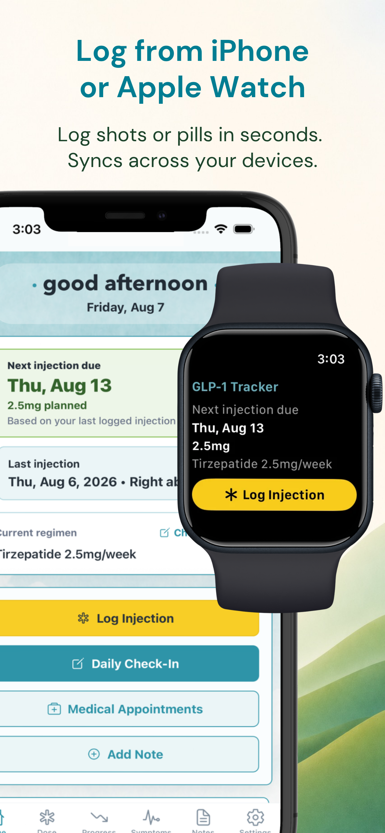 GLP-1 Tracker: Weight & Dose screenshot 3