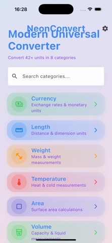 NeonConverter : Unit Convert Screenshot 1 of 6
