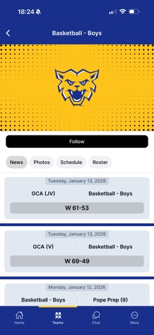 BGA Athletics screenshot