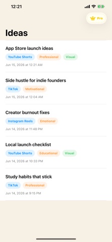 HookSpark: AI Hook Writer Screenshot 3 of 5