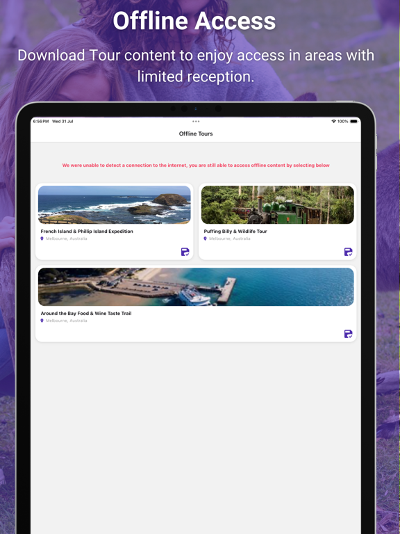 Explore Australia Tours iPad screenshot