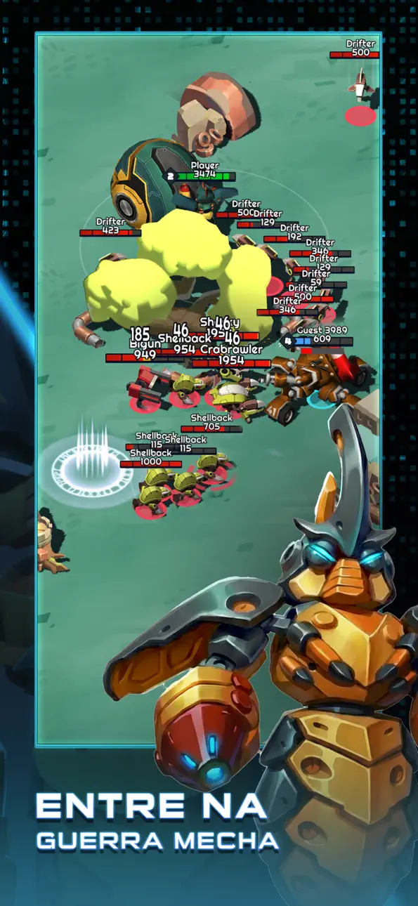 Mybots: Mech Battle Arena iOS Mod IPA screenshot 3 - iOS game interface