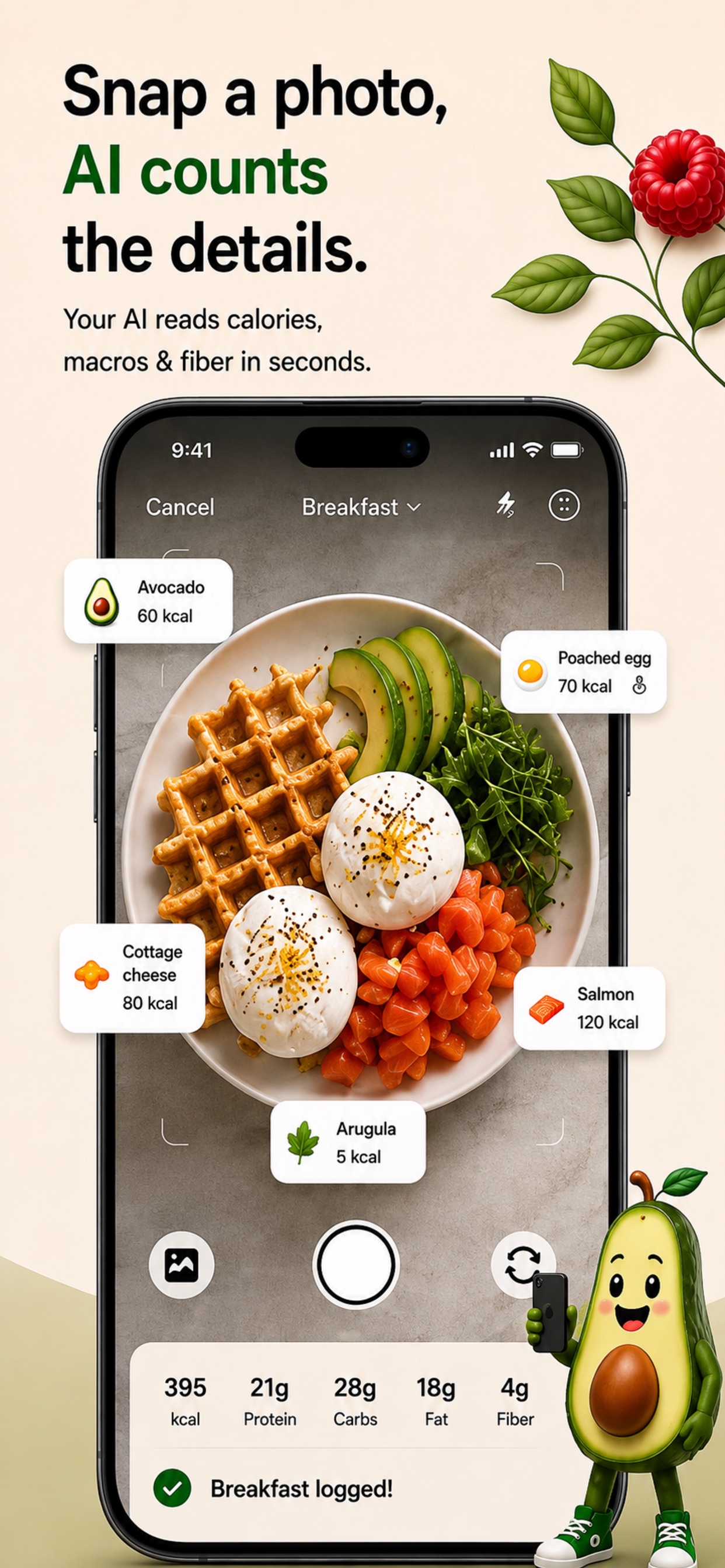 Screenshot 2 of CaloFitly: AI Calorie Counter